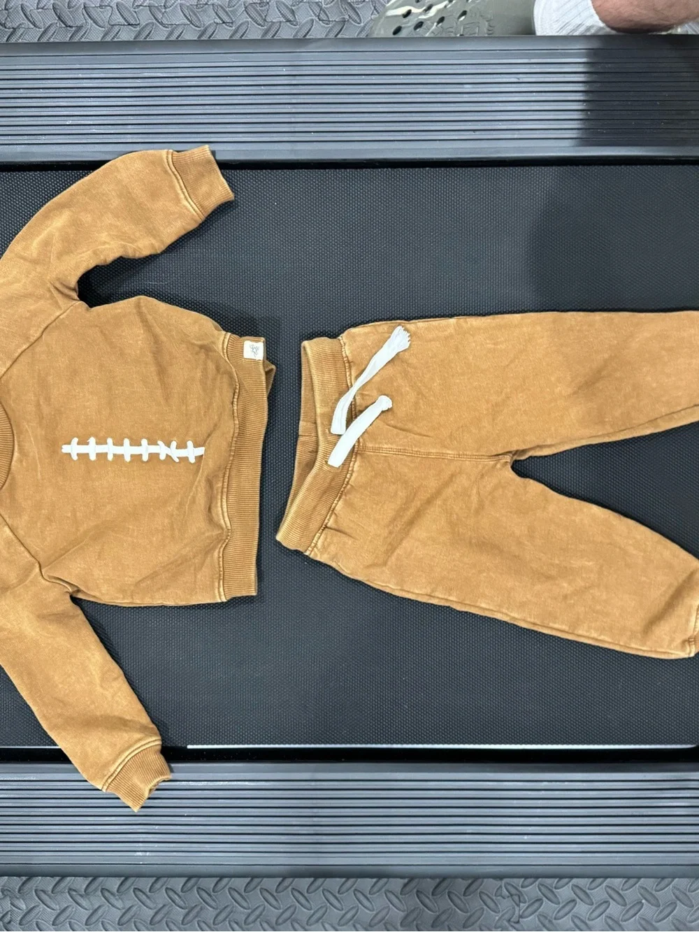 Kids Cozy Brown Sweatshirt & Jogger Set